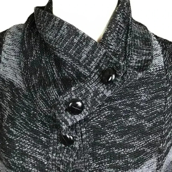 Banana Republic 100% Merino Wool Striped Cardigan Button Front Sweater Medium - Picture 2 of 11